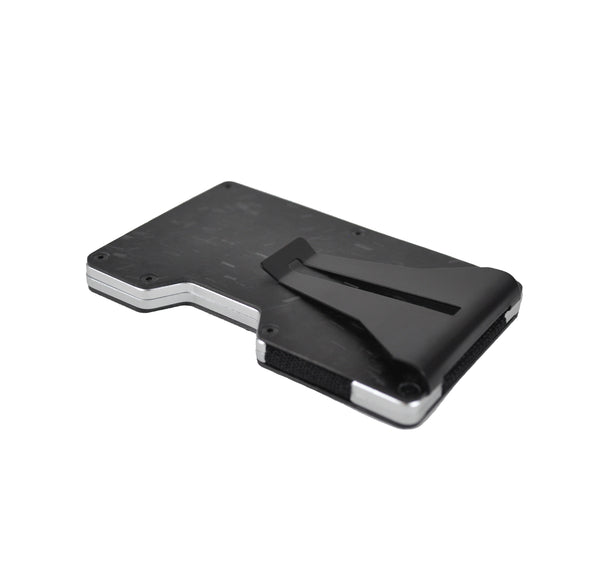 Angle Shot Forge Carbon RFID-Blocking Wallet Credit Card Holder Cash Clip