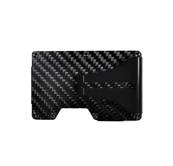 Back Shot Carbon Fiber RFID-Blocking Wallet Credit Card Holder Cash Clip